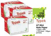 Typek A7 Mini Note Paper-3nos