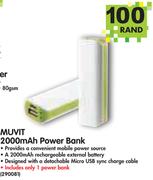 Muvit 2000mAh Power Bank