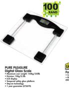 Pure Pleasure Digital Glass Scale