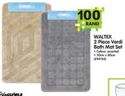 Waltex 2 Piece Verdi Bath Mat Set