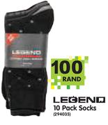 Legend 10 Pack Socks