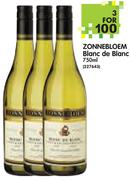 Zonnebloem Blanc De Blanc-3x750ml