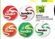 Sondico Size 5 Soccer Balls-2 Balls