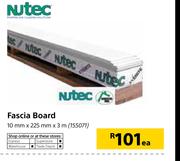 Nutec Fascia Board-10mm x 225mm x 3m Each