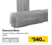 Diamond Mesh-1.8mm x 75mm x 1200mm x 30m Each