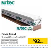 Nutec Fascia Board 10mmX225mmX3m-Each
