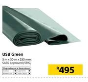 USB Green 3mX30mX250mm
