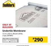 Builders 2-Ply Undertile Membrane Woven White 1.5mX30m