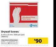 Drywall Screws 6mm x 25mm-1000 Per Pack