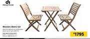 Design House Wooden Bistro Set