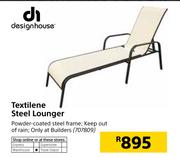 Design House Textilene Steel Lounger