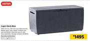 Keter Capri Deck Box-1450mm(l) x 700mm(w) x 603mm(h)