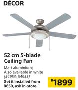 Decor 52 cm 5 Blade Ceiling Fan
