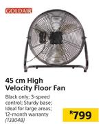 Goldair 45cm High Velocity Floor Fan