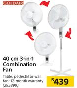 Goldair 40 cm 3-In-1 Combination Fan