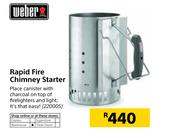 Weber Rapid Fire Chimney Starter