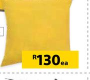 Design House Plain Gold Scatter Cushions-500 mm x 500 mm