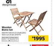Design House Wooden Bistro Set
