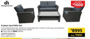 Design House 4-Piece Java Patio Set