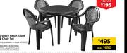 5-Piece Rasin Table & Chair Set