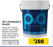 Contractor's 20Ltr Acrylic PVA