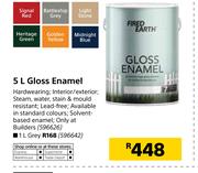 Fired Earth 1Ltr (Grey) Gloss Enamel