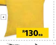 Designhouse Plain Gold Scatter Cushions 500mm x 500mm-Each