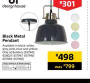 Designhouse Black Metal Pendant