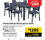 Protea Rattan Rectangular Table
