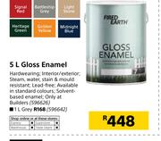 Fired Earth 1Ltr (Grey) Gloss Enamel