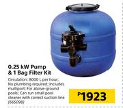 0.25kW Pump & 1 Bag Filter Kit