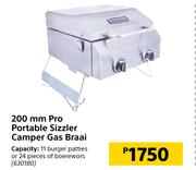 200 mm Pro Portable Sizzler Camper Gas Braai