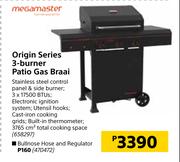 Megamaster Origin Series 3 Burner Patio Gas Braai