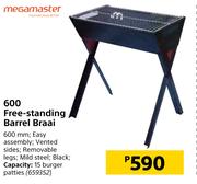 Megamaster 600 Free Standing Barrel Braai