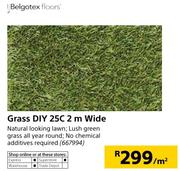 Belgotex Floors DIY Grass 25C 2m Wide-Per Sqm