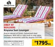 Design House Knysna Sun Lounger-Each