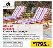 Design House Knysna Sun Lounger-Each