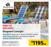 Design House Kingsteel Lounger-Each