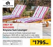 Design House Knysna Sun Lounger-Each