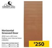 Solid Doors Horizontal Grooved Door-2032mm x 813mm 