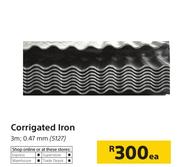 Corrigated Iron 3m; 0.47mm Each