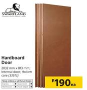 Solid Doors Hardboard Door-2032mm x 813mm Each