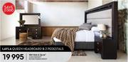 Layla Queen Headboard & 2 Pedestals