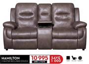 Hamilton 2 Seater Recliner Couch