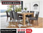 Sullivan Ottawa 8 Seater Dining Combo