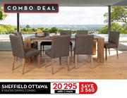 Sheffield Ottawa 8 Seater Dining Combo