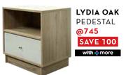 Lydia Oak Pedestal