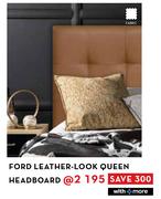 Ford Leather-Look Queen Headboard