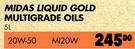 Midas Liquid Glod Multigrade Oil 20W-50 M120W-5Ltr
