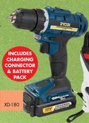 Ryobi 18V Cordless Driver Drill Kit XD-180